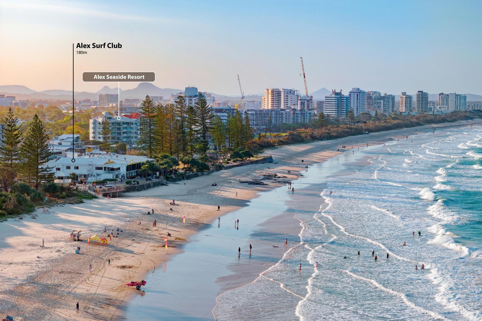 Alex Seaside Resort Alexandra Headland Esterno foto