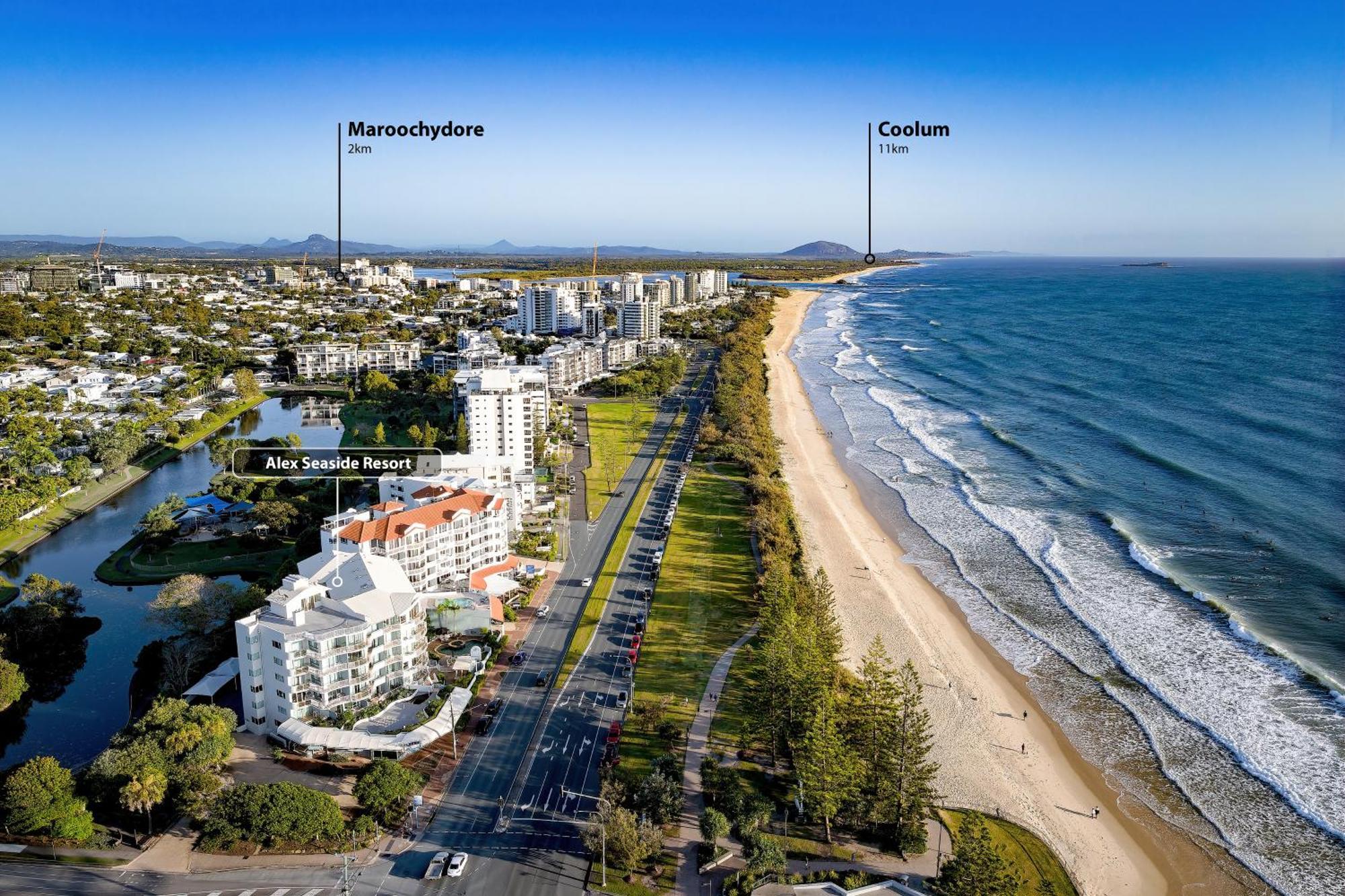 Alex Seaside Resort Alexandra Headland Esterno foto